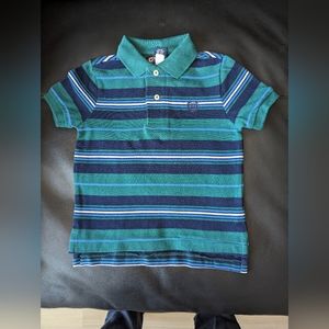 CHAPS STRIPPED POLO T-SHIRT 2T